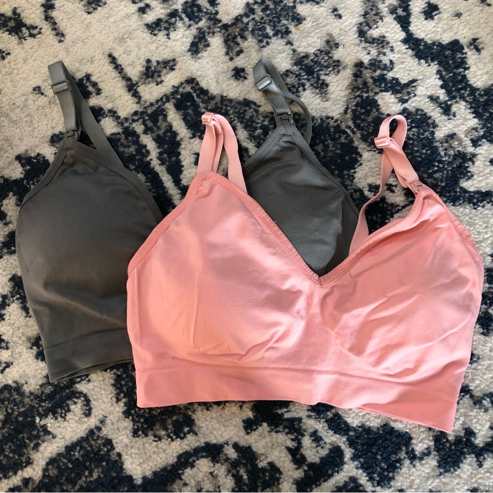 Bundle of two nursing bras